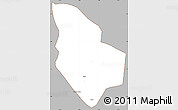 Gray Simple Map of Mucaba, cropped outside