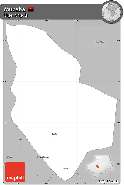 Gray Simple Map of Mucaba