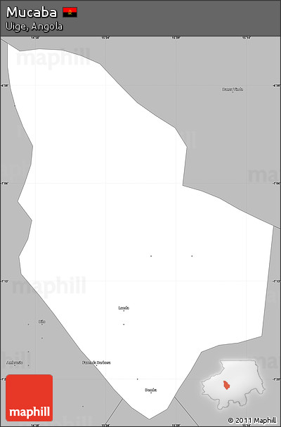 Gray Simple Map of Mucaba