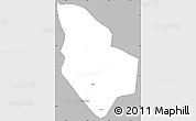 Gray Simple Map of Mucaba, single color outside