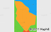 Political Simple Map of Mucaba