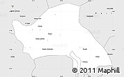 Silver Style Simple Map of Negale