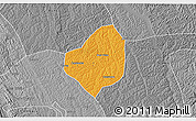 Political 3D Map of Puri, desaturated