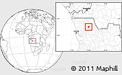 Blank Location Map of Puri