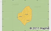 Savanna Style Map of Puri, single color outside