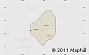 Shaded Relief Map of Puri, cropped outside