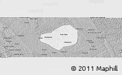 Gray Panoramic Map of Puri