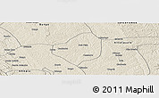Shaded Relief Panoramic Map of Puri