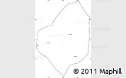 Blank Simple Map of Puri, cropped outside