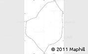 Blank Simple Map of Puri, no labels