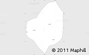 Silver Style Simple Map of Puri