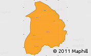 Political Simple Map of Quitexe, cropped outside