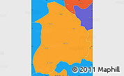 Political Simple Map of Quitexe