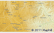 Physical 3D Map of Sanza Pombo