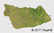 Satellite 3D Map of Sanza Pombo, cropped outside