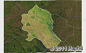 Satellite 3D Map of Songo, darken