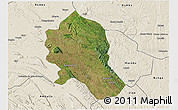 Satellite 3D Map of Songo, shaded relief outside