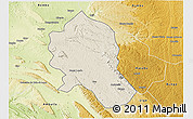 Shaded Relief 3D Map of Songo, physical outside