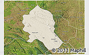 Shaded Relief 3D Map of Songo, satellite outside