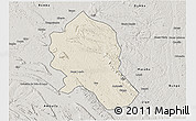 Shaded Relief 3D Map of Songo, semi-desaturated