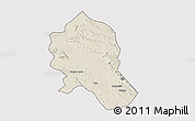 Shaded Relief 3D Map of Songo, single color outside