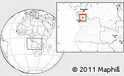 Blank Location Map of Songo, within the entire country