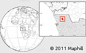 Blank Location Map of Songo, highlighted country