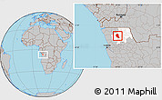 Gray Location Map of Songo, highlighted parent region