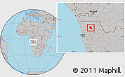 Gray Location Map of Songo