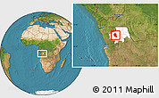 Satellite Location Map of Songo, highlighted parent region