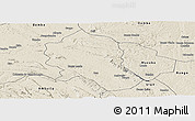 Shaded Relief Panoramic Map of Songo