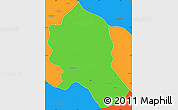 Political Simple Map of Songo