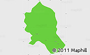 Political Simple Map of Songo, single color outside