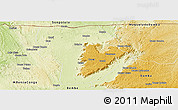 Physical Panoramic Map of Cuimba