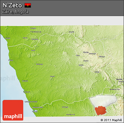 Physical 3D Map of N'Zeto