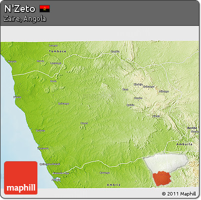 Physical 3D Map of N'Zeto