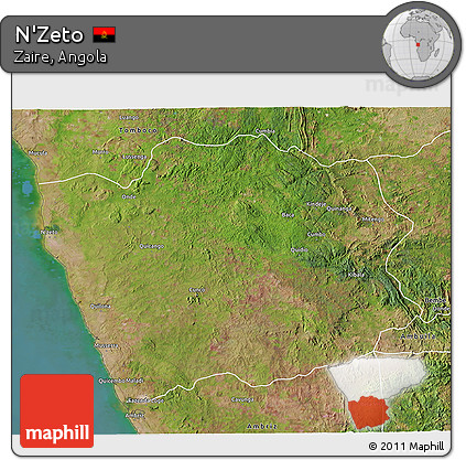 Satellite 3D Map of N'Zeto