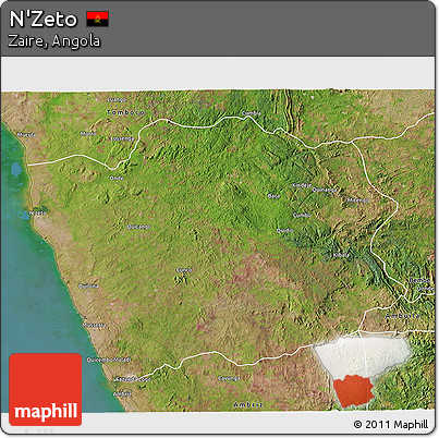 Satellite 3D Map of N'Zeto