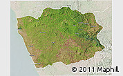 Satellite 3D Map of N'Zeto, lighten