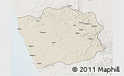 Shaded Relief 3D Map of N'Zeto, lighten