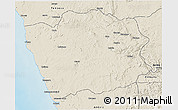 Shaded Relief 3D Map of N'Zeto