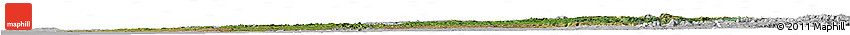 Satellite Horizon Map of N'Zeto, lighten, desaturated