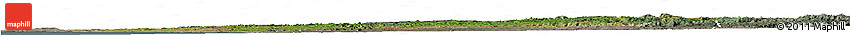 Satellite Horizon Map of N'Zeto, semi-desaturated