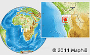 Physical Location Map of N'Zeto, highlighted parent region