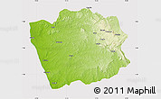 Physical Map of N'Zeto, cropped outside