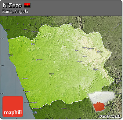 Physical Map of N'Zeto, darken
