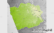 Physical Map of N'Zeto, desaturated