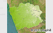 Physical Map of N'Zeto, satellite outside