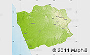 Physical Map of N'Zeto, single color outside