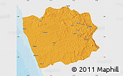 Political Map of N'Zeto, single color outside